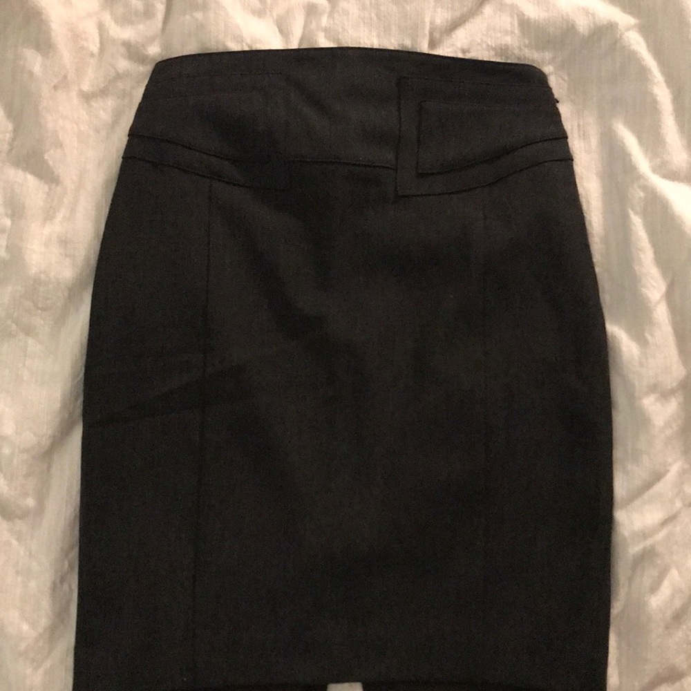 Charcoal gray pencil skirt